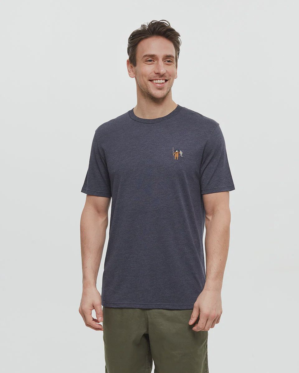 Sasquatch T-Shirt | Men, Size: s, Colour: midnight blue heather/fishing