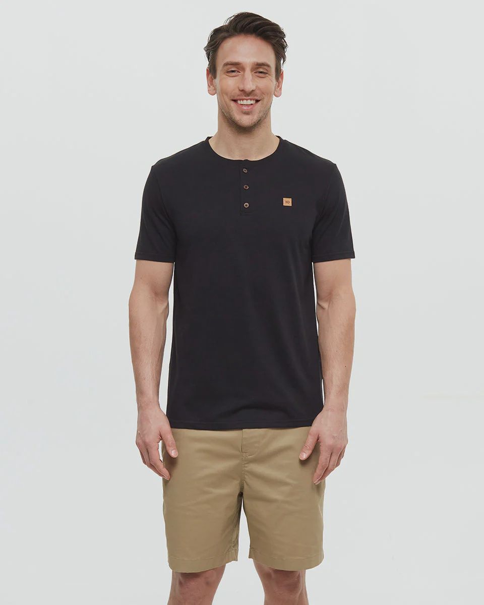Baker Henley | Men, Size: s, Colour: meteorite black
