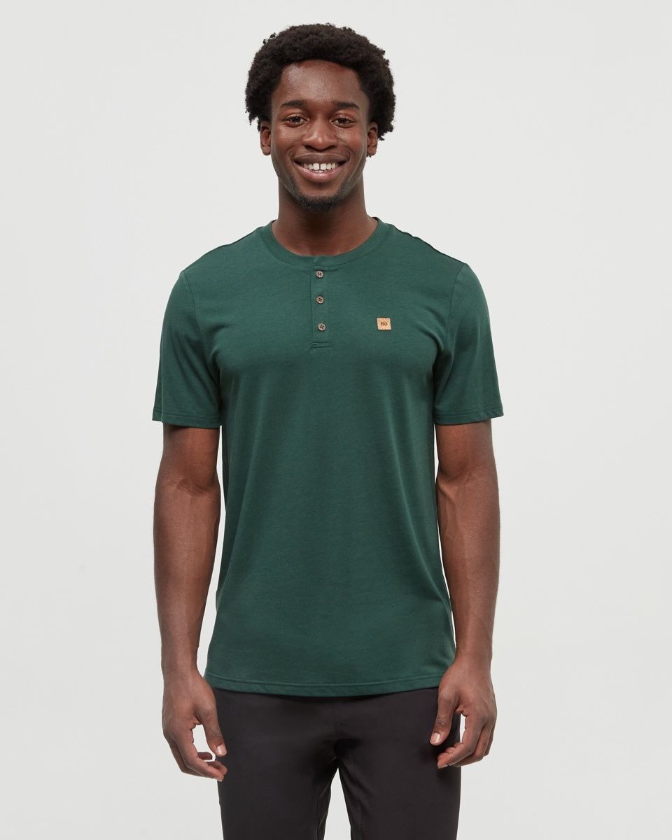 M Baker Henley, Colour: Forest Pine, Size: XL