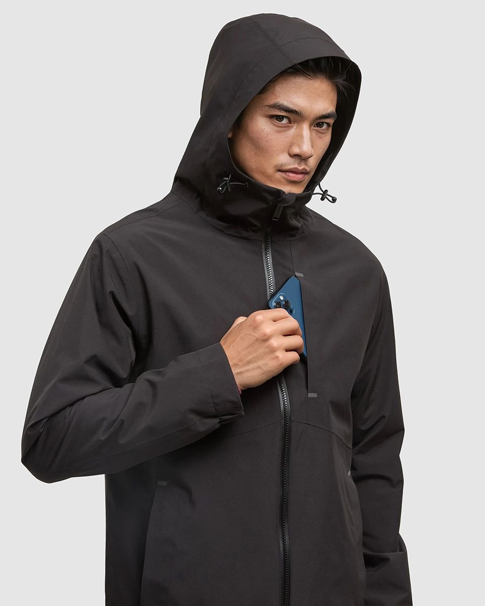 M Nimbus Rain Jacket, Colour: Meteorite Black, Size: M