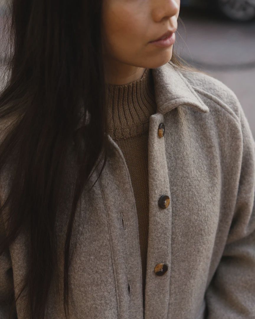 W The Georgia Coat, Colour: Sandstone, Size: L