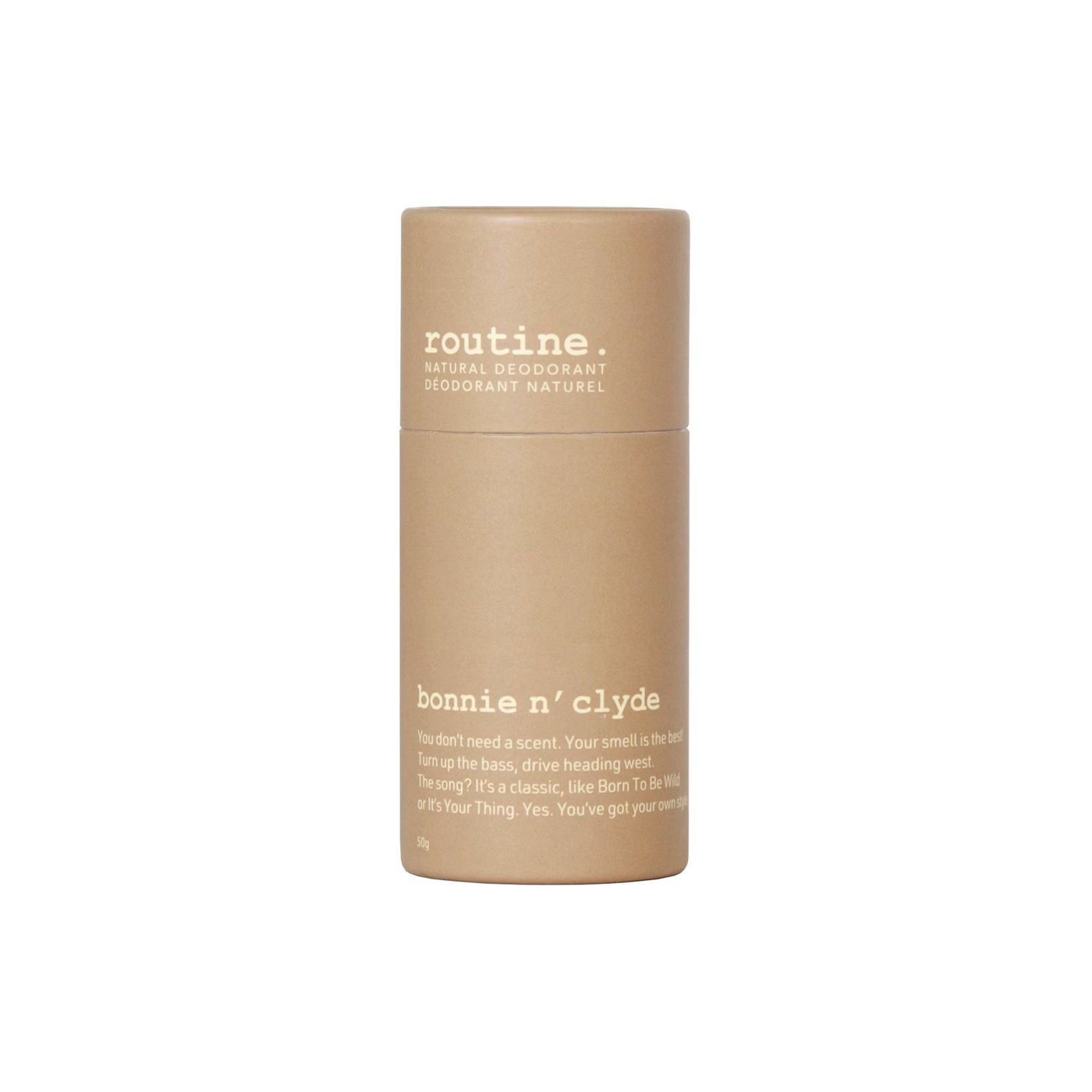 Natural Deodorant - Bonnie n' Clyde, Size: 50g stick