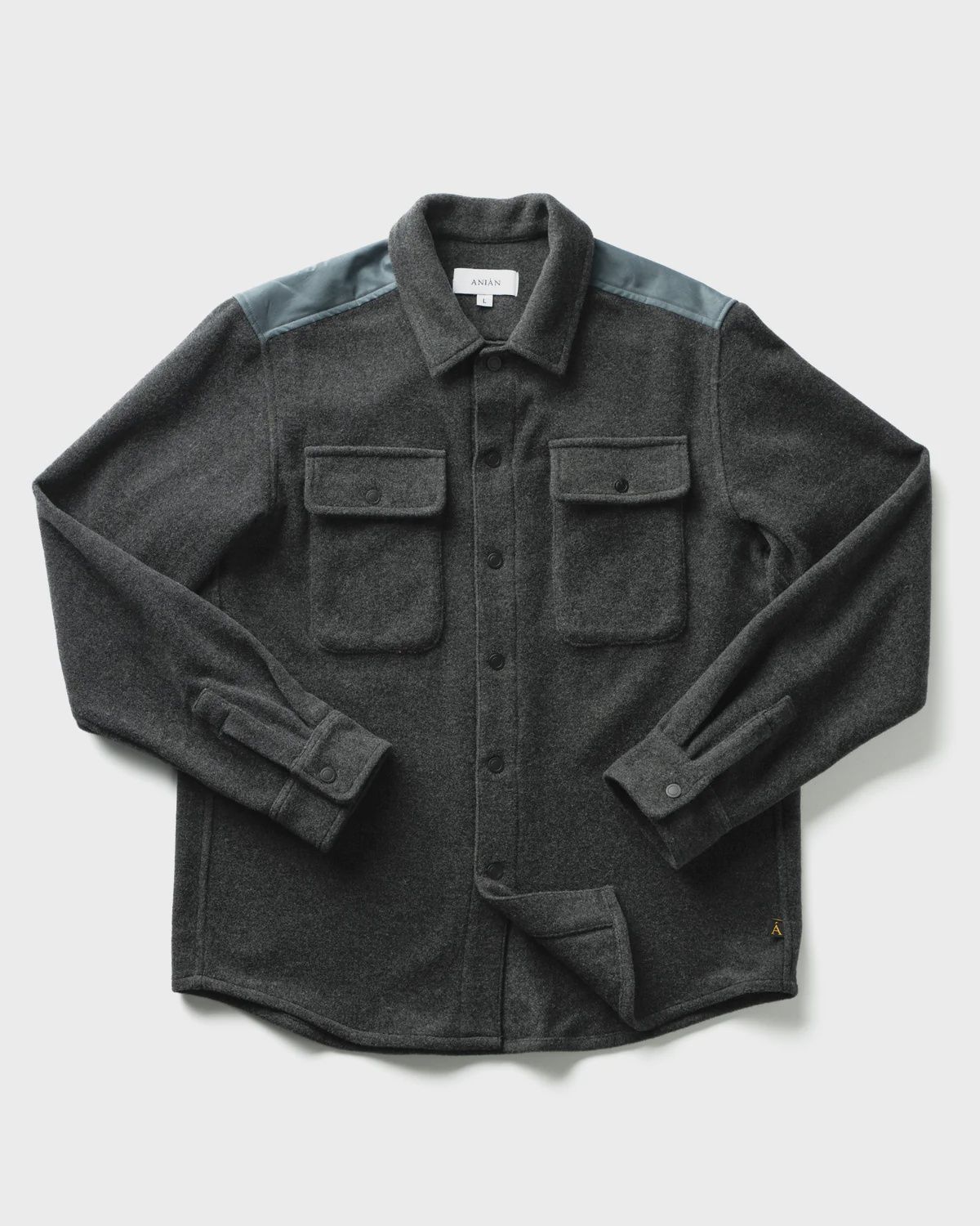 M The Tofino Wool Fleece*, Colour: Slate-Charcoal, Size: S