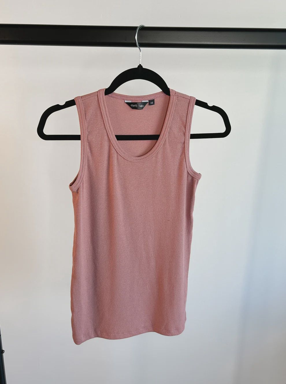 U/W The Essential Ribbed Tank Top *, Colour: Blush, Size: 1X