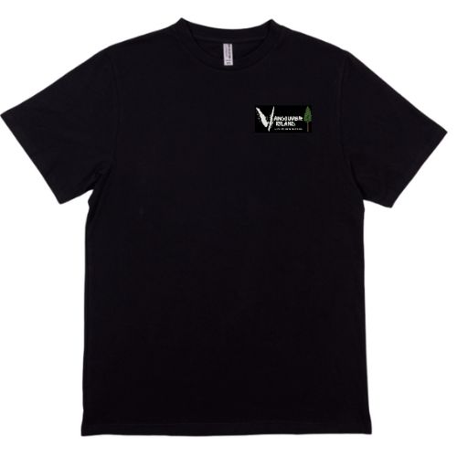 U "Vancouver Island Live Within Nature" Hemp T-Shirt, Colour: Black, Size: XXL