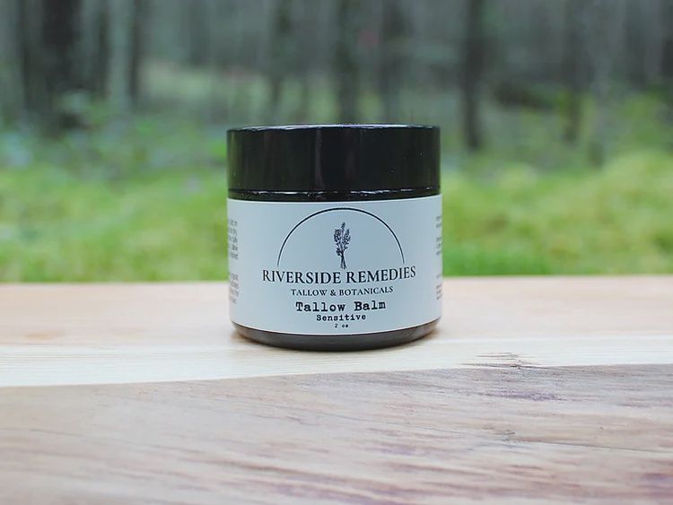 Tallow Balm, Scent: sensitive, Size: 2oz | glass jar