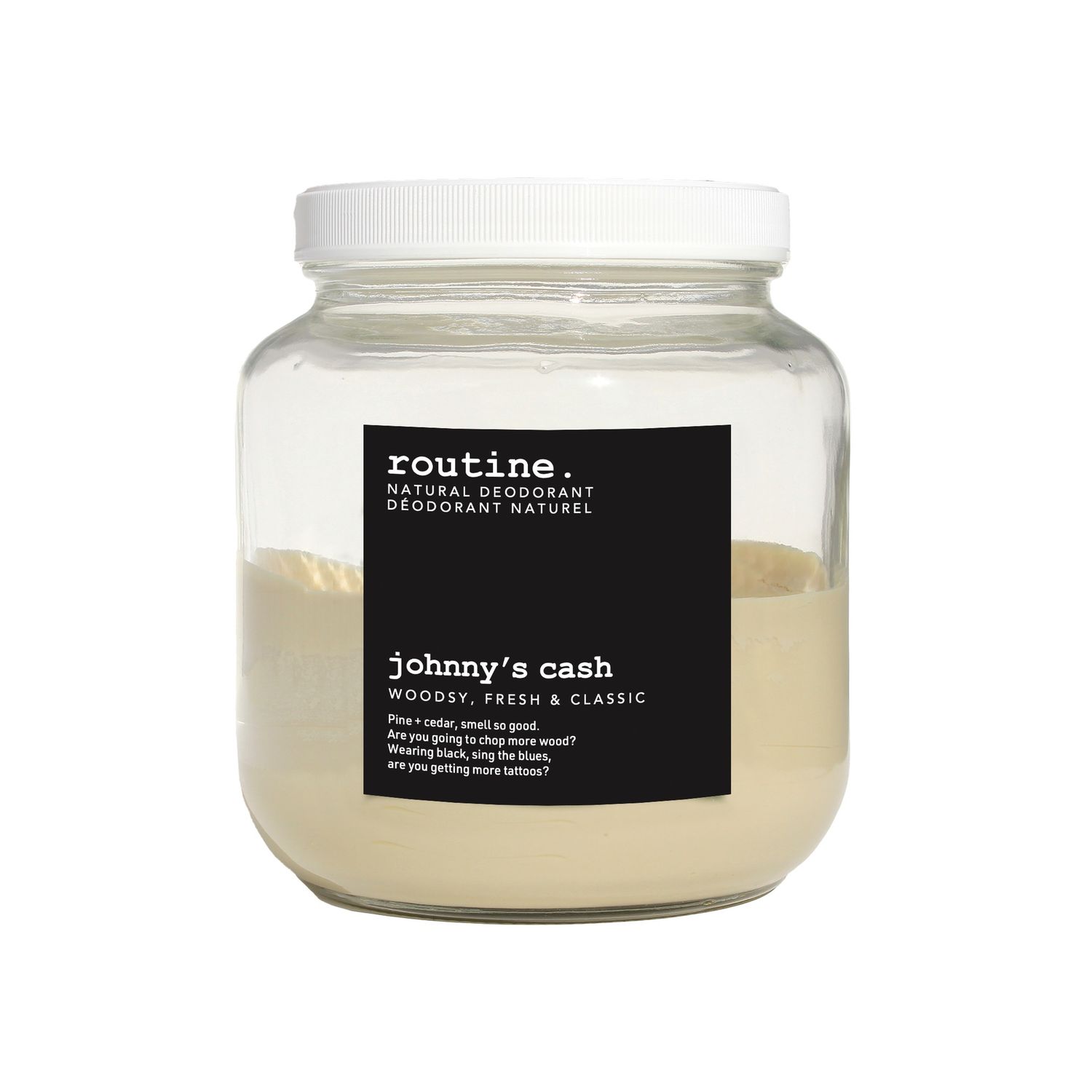 [REFILL/g] Natural Deodorants, Scent: johnny's cash - vegan, Weight: 1g