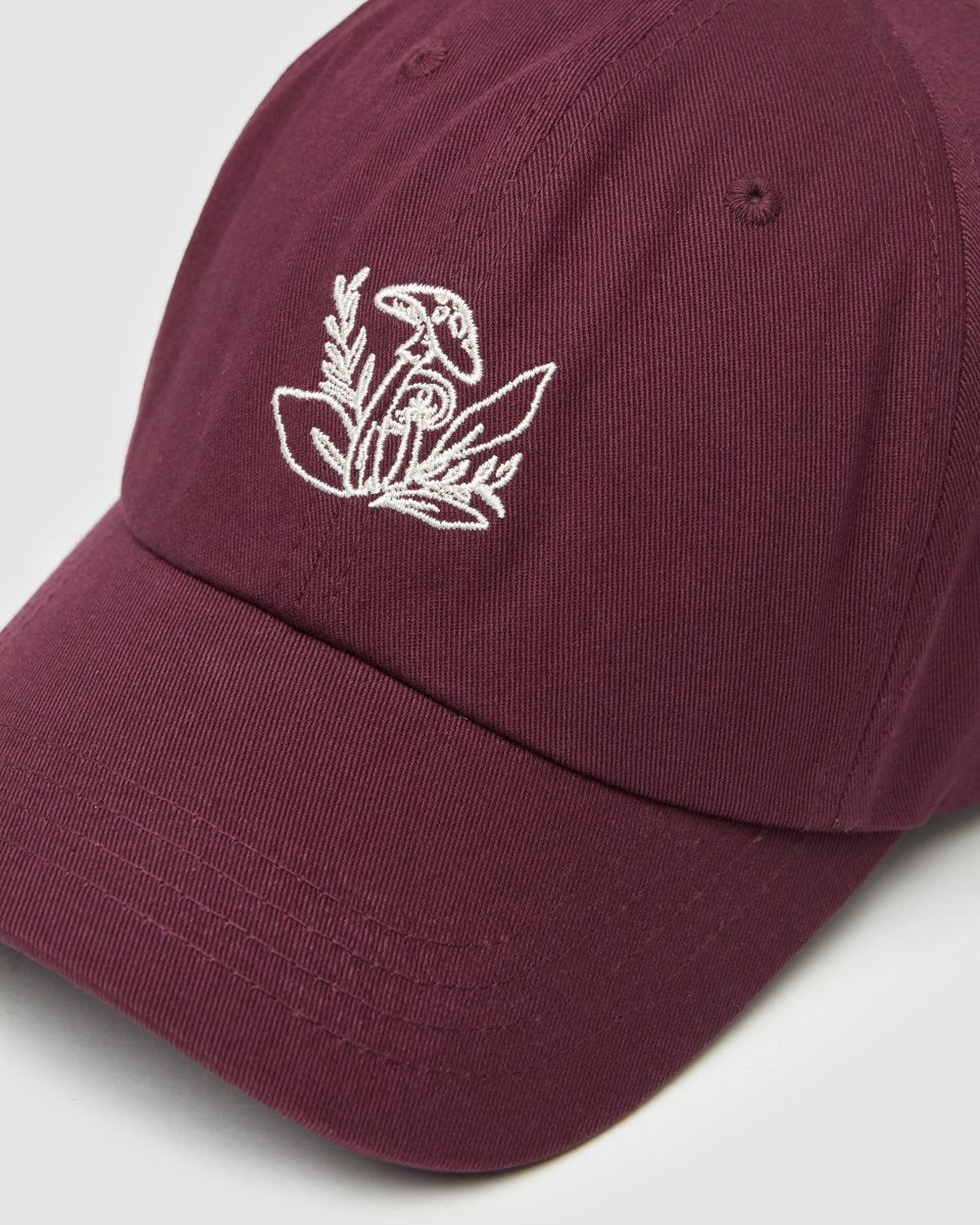 U Understory Peak Hat, Colour: Deep Burgundy/Warm Oak