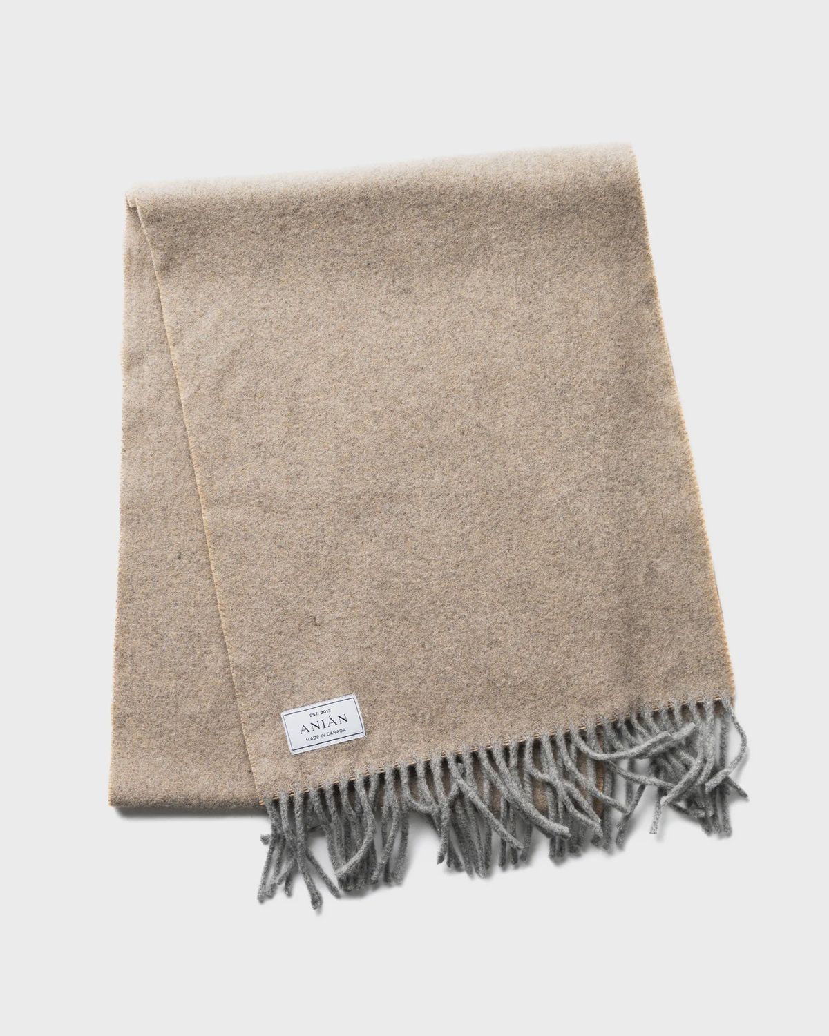 Brushed Wool Scarf, Colour: Prosecco