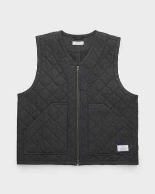 M The Quilted Wool Vest