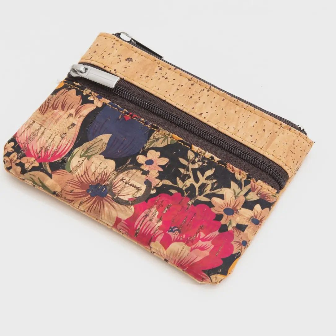 Cork Change Pouch, Colour: Floral
