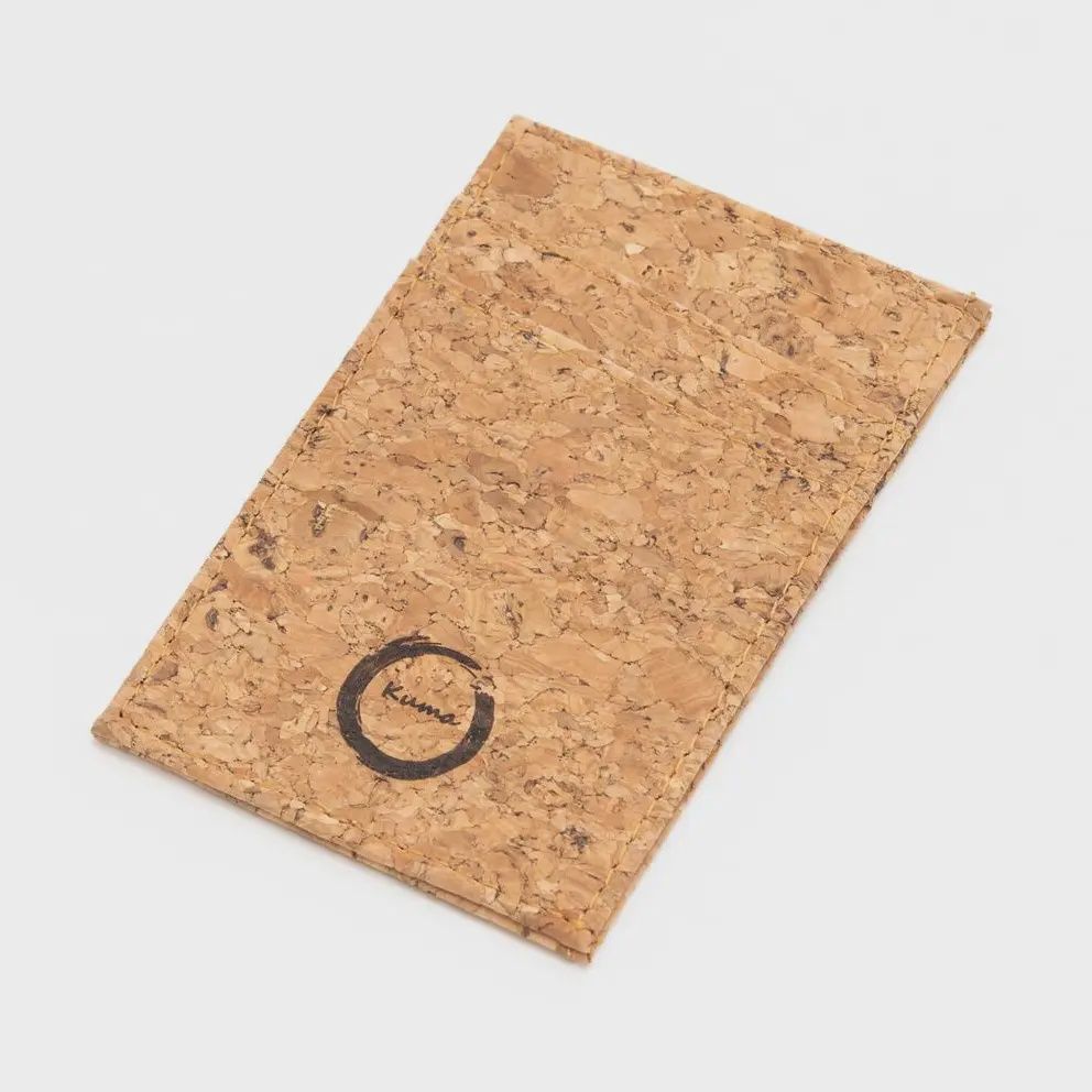 Cork Minimalist Card Holder, Colour: Natural