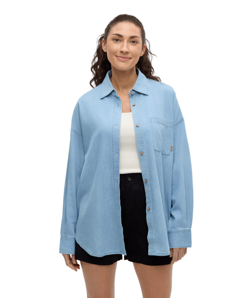 W Denim West End Shirt, Colour: Light Wash, Size: XS