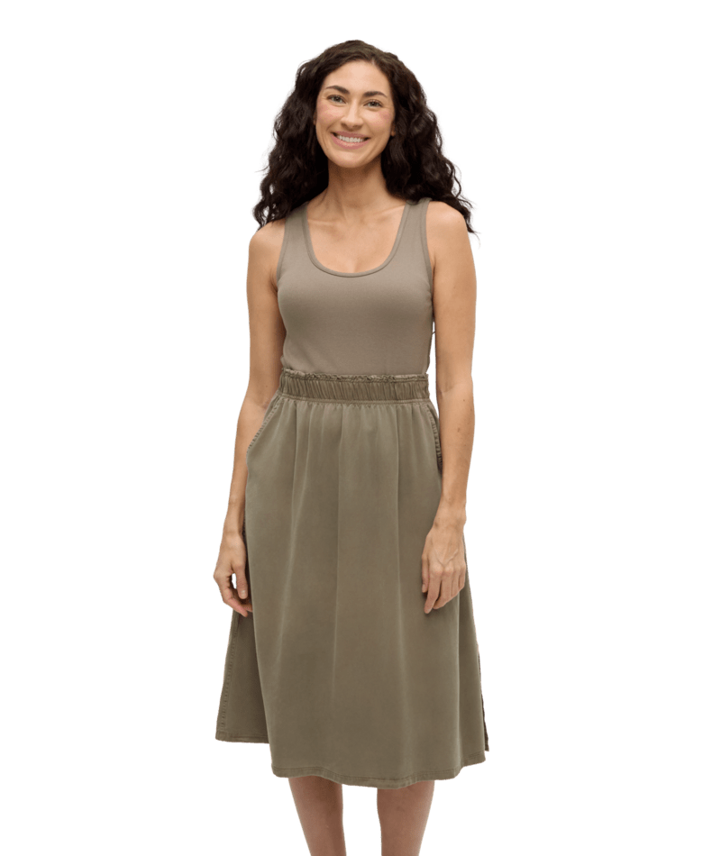 W Stoney Dress, Colour: Clay, Size: S