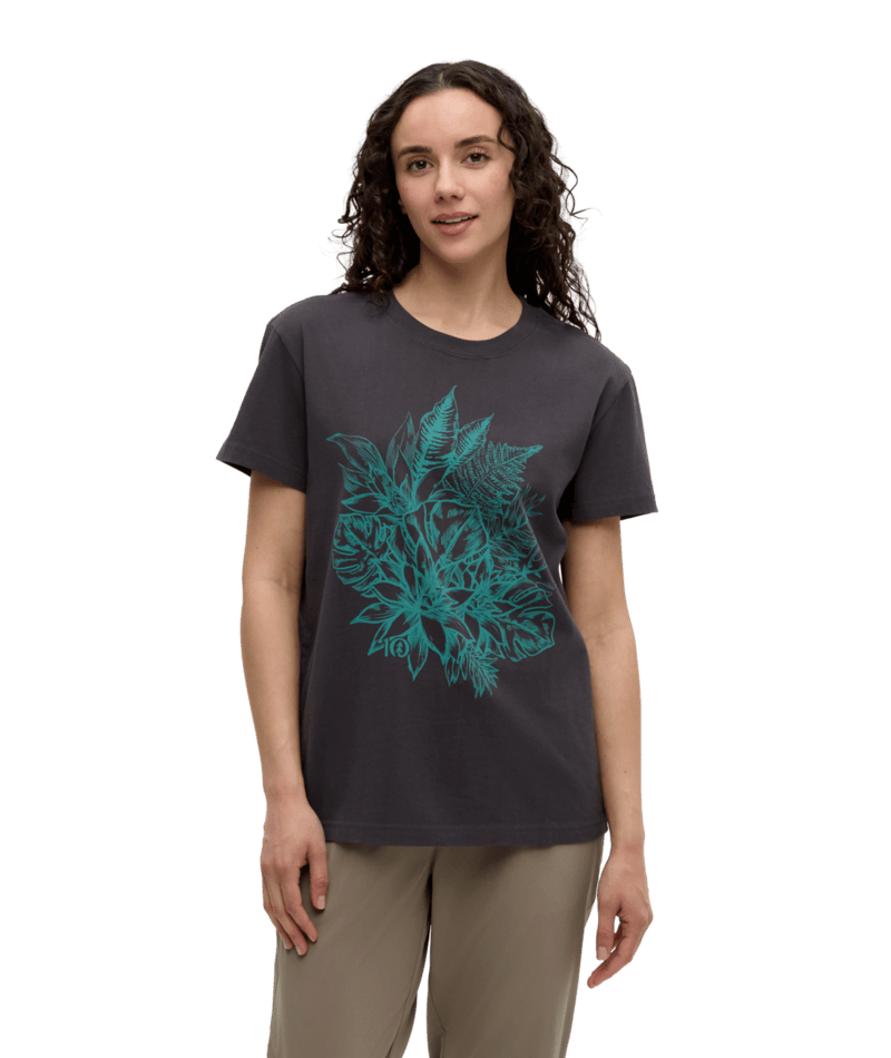 W Amazon Sprawl T-Shirt, Colour: Graphite/Tidal Teal, Size: S
