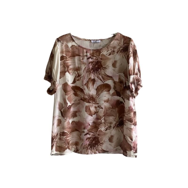 Blusa a fantasia floreale
