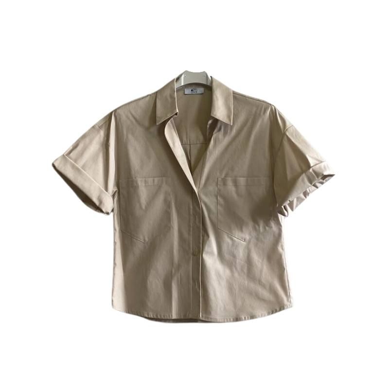 Camicetta maniche corte con scollo a V