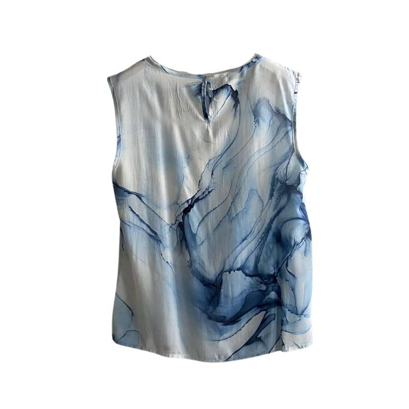 Canotta azzurra fantasia