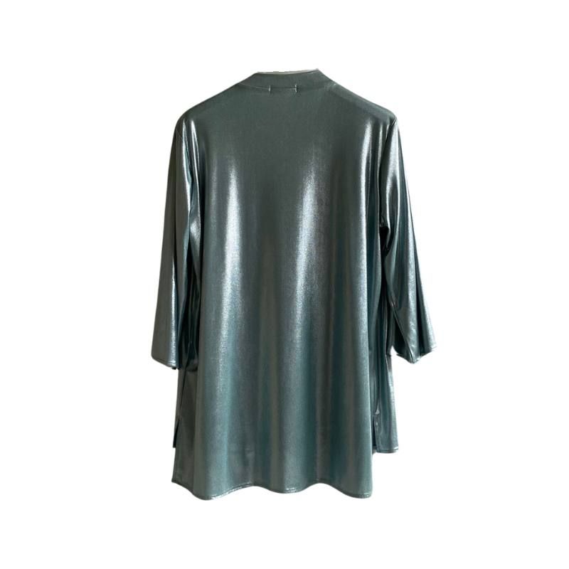 Blusa verde maniche 3/4