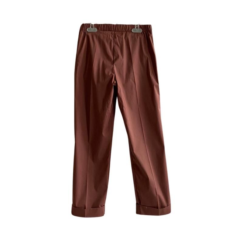 Pantalone lungo marrone elegante