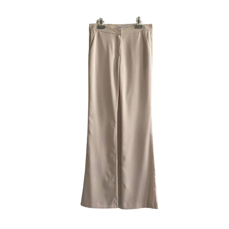 Pantalone lungo panna a zampa