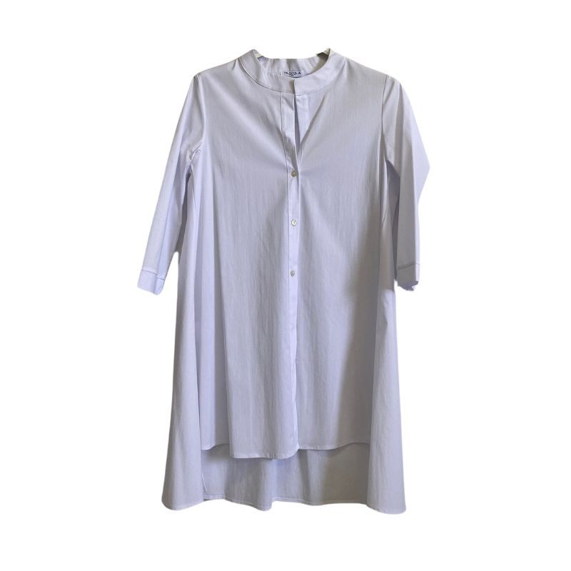 Vestito lungo camicia bianco