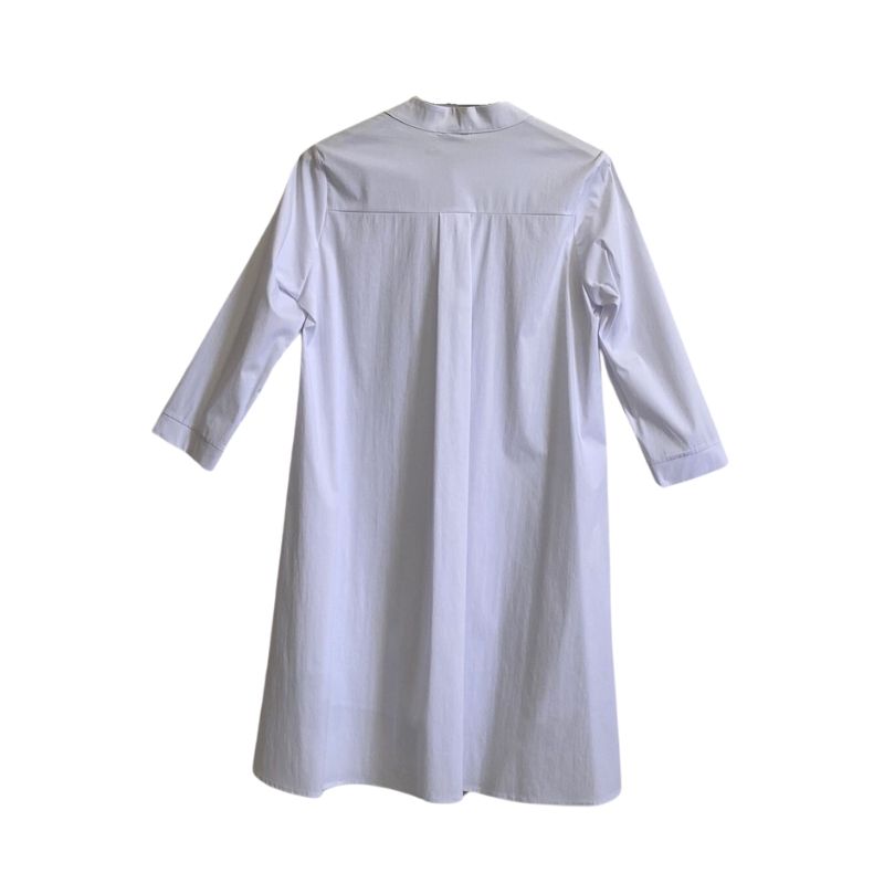 Vestito lungo camicia bianco
