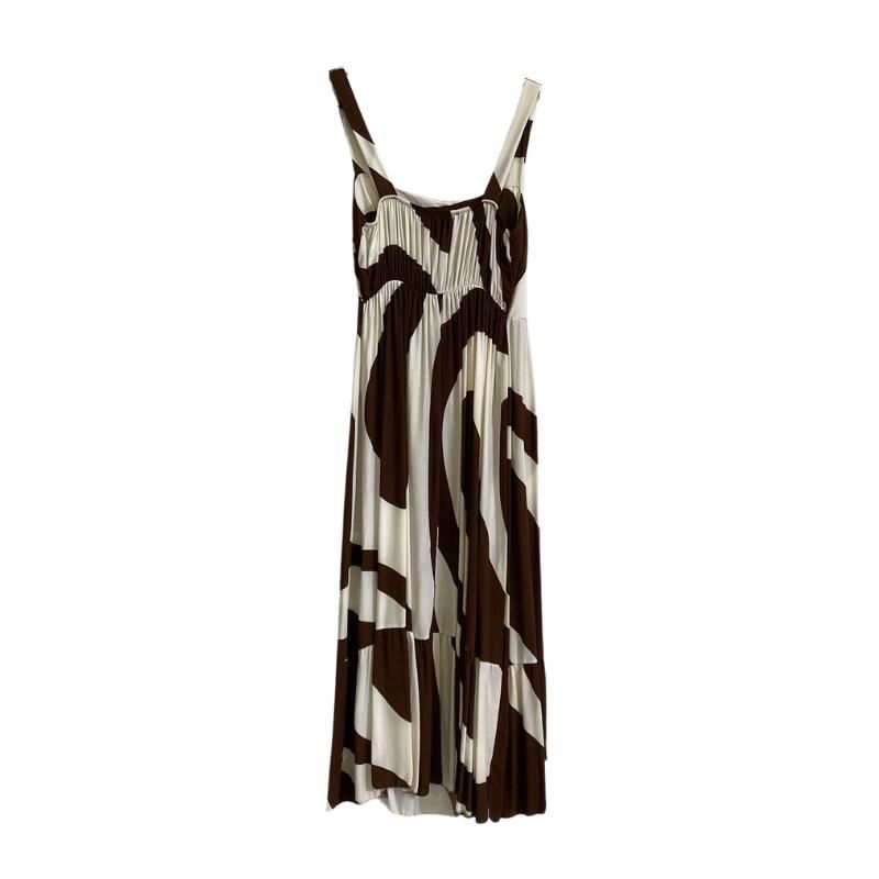 Vestito lungo a fantasia con spalline