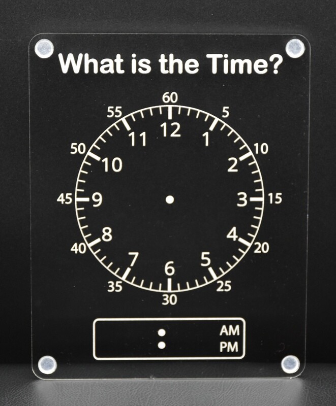Acrylic Learning Board - Clock