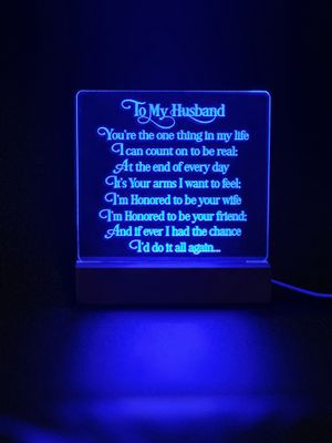 To My Husband LED Display