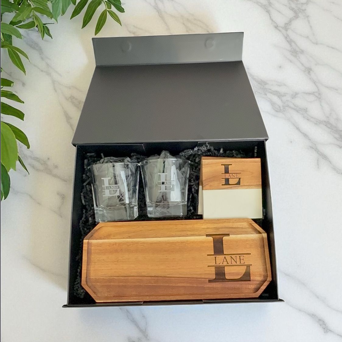 Drop &amp; Relax Personalized Gift Box – Monogrammed Set