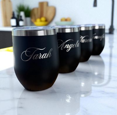 12 oz Personalized Double-Wall Tumblers
