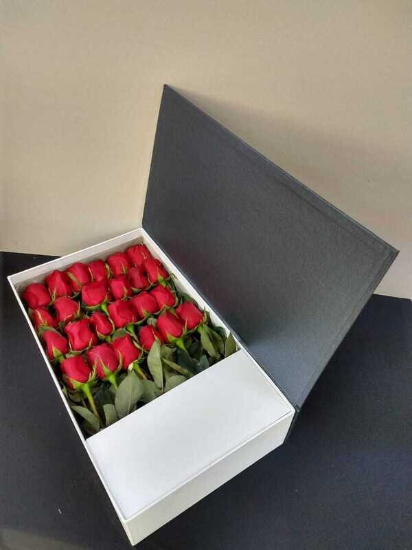 Caja de rosas