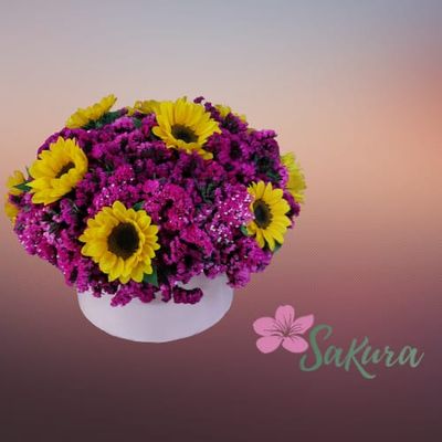 Estatis y girasoles