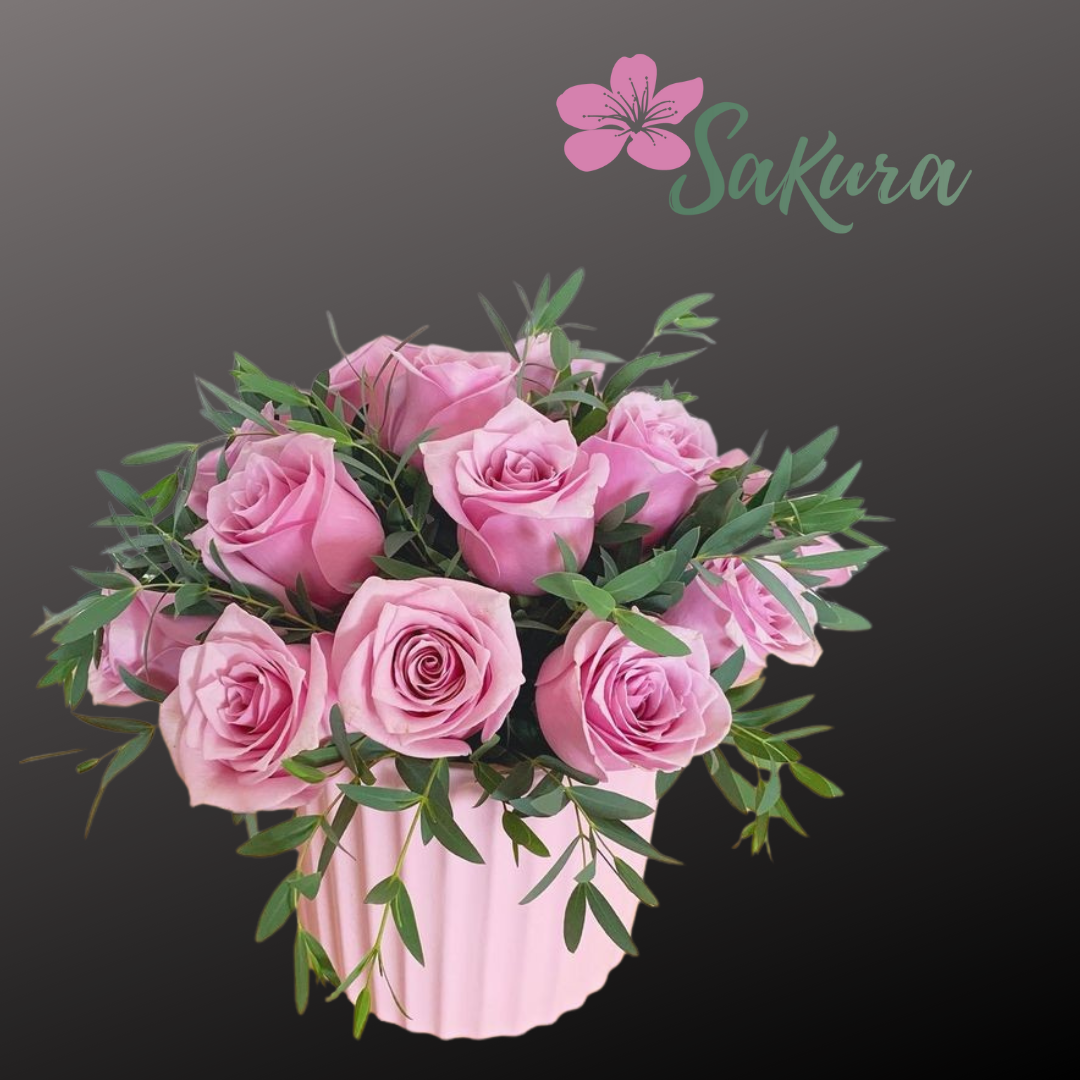 24 rosas en tonos rosados