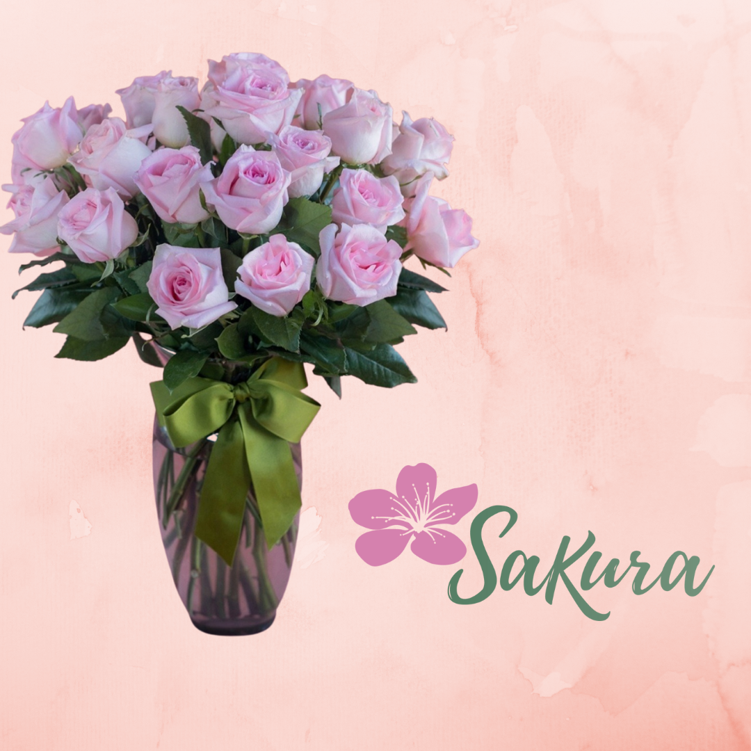 Caricias — 24 rosas en tonos suaves