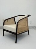 Brown dark rattan chair