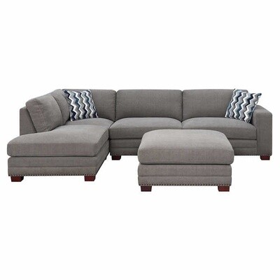 Penelope Fabric Sectional with Ottoman