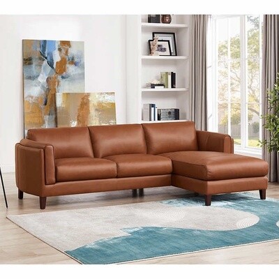 Antilles 2-piece Leather Sectional