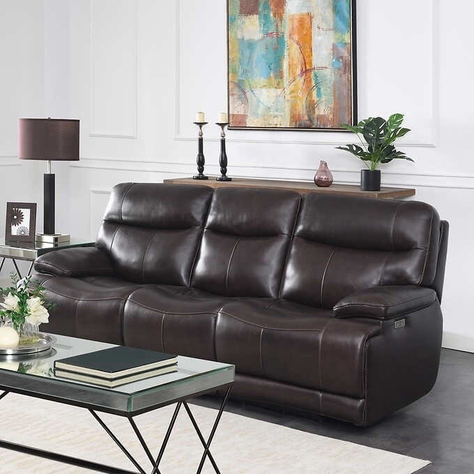 Ridgewin Leather Power Reclining Sofa