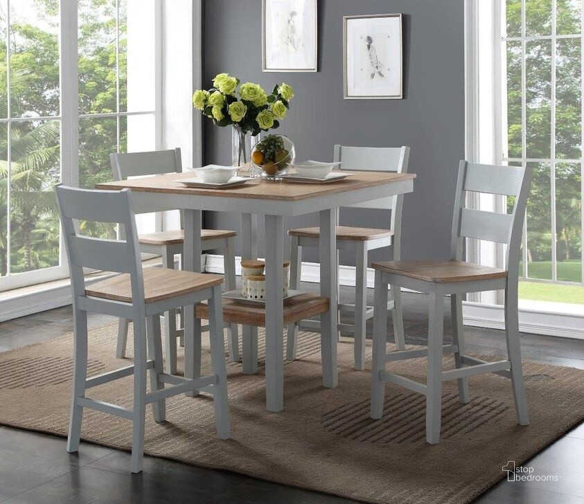 York 5 Piece Counter Dining Set