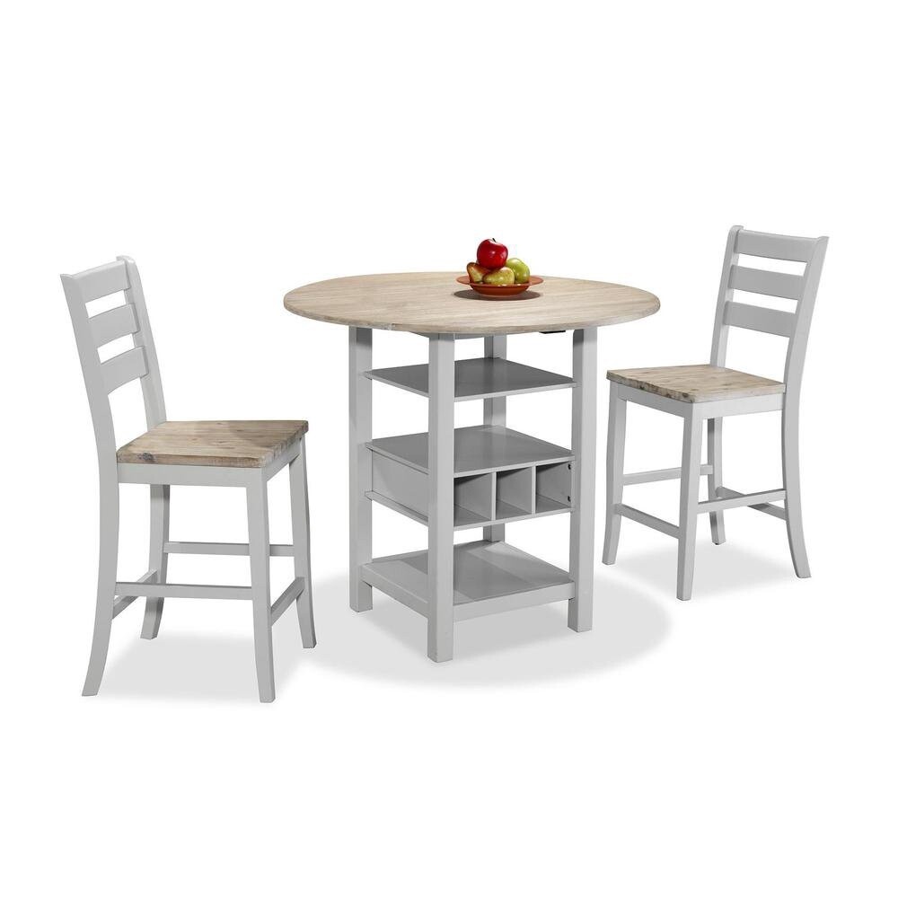 Ridgewood Counter Drop Leaf Dining Table + 2 chairs