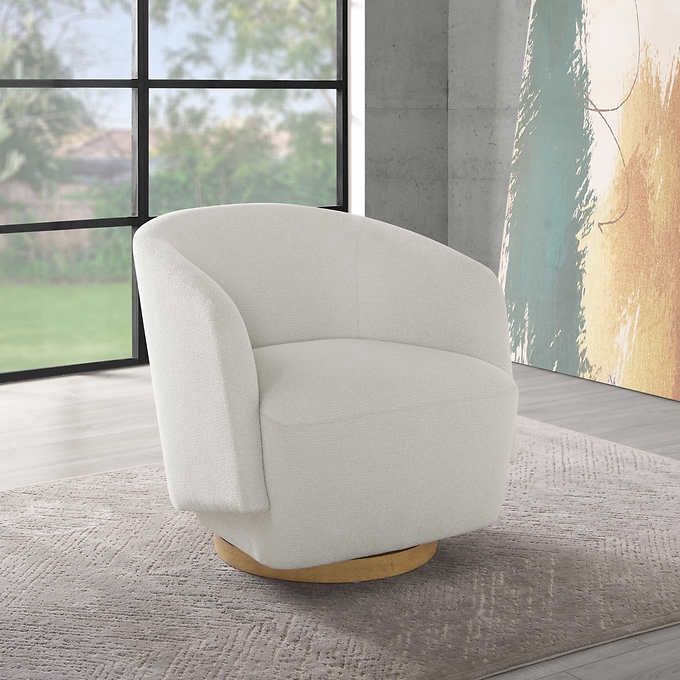 Murphy Swivel Boucle Chair