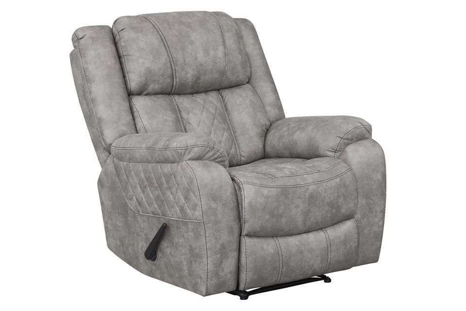 Lux Pewter Rocker Recliner