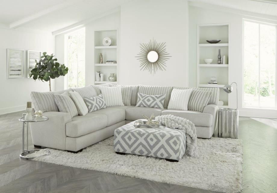 Tweed HTS Silver Mondo White Mondo Grey Ola Large Scale Silver