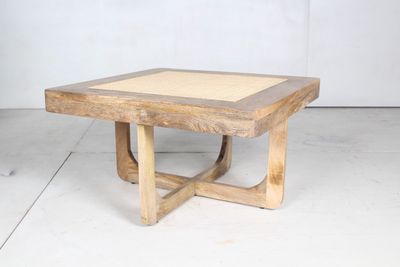 Mango Wood Cane Coffee Table