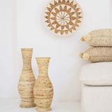 Tall Rattan Floor Vase 70