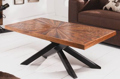 Dining table rail road tie wood