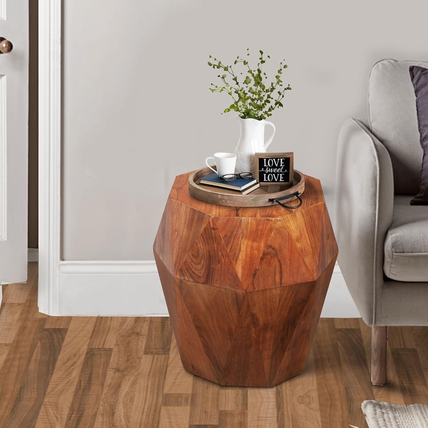 Diamond side table