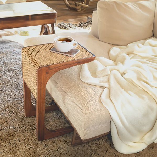Mango and Cane Side Table 1039
